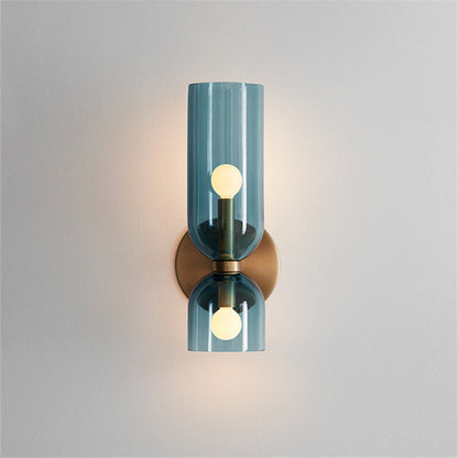 Elegance Double-Head Glass Wall Lamp - Modern LED Sconce for Cozy Lighting 1