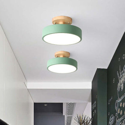 Alaric Modern LED Ceiling Lamp - Stylish Wood & Acrylic Design for Cozy Lighting 4
