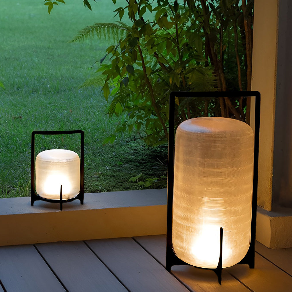 Lumos Waterproof LED Outdoor Lantern - Modern Solar Garden Light with High Light Transmittance 2