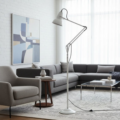 Industrial Adjustable Black Floor Lamp with Modern Design – Stylish Lighting Solution for Living Room 15