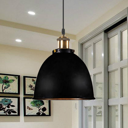 Vintage Industrial Pendant Lamp - Adjustable Metal Shade for Modern Interiors 8