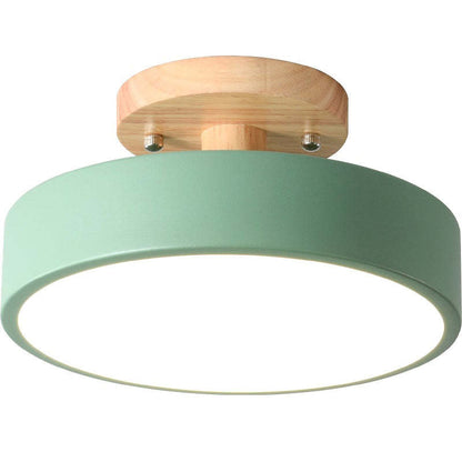 Alaric Modern LED Ceiling Lamp - Stylish Wood & Acrylic Design for Cozy Lighting 13