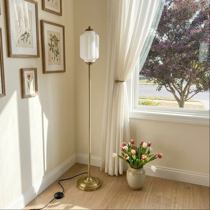 Eloise Collection | Floor Lamp with Unique Retro Glass Design - Stylish Lighting for Living Rooms 41
