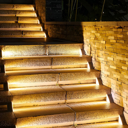 Triangular Solar Outdoor Stair Lighting - Waterproof LED Lights with Automatic Charging for Efficient Illumination 3