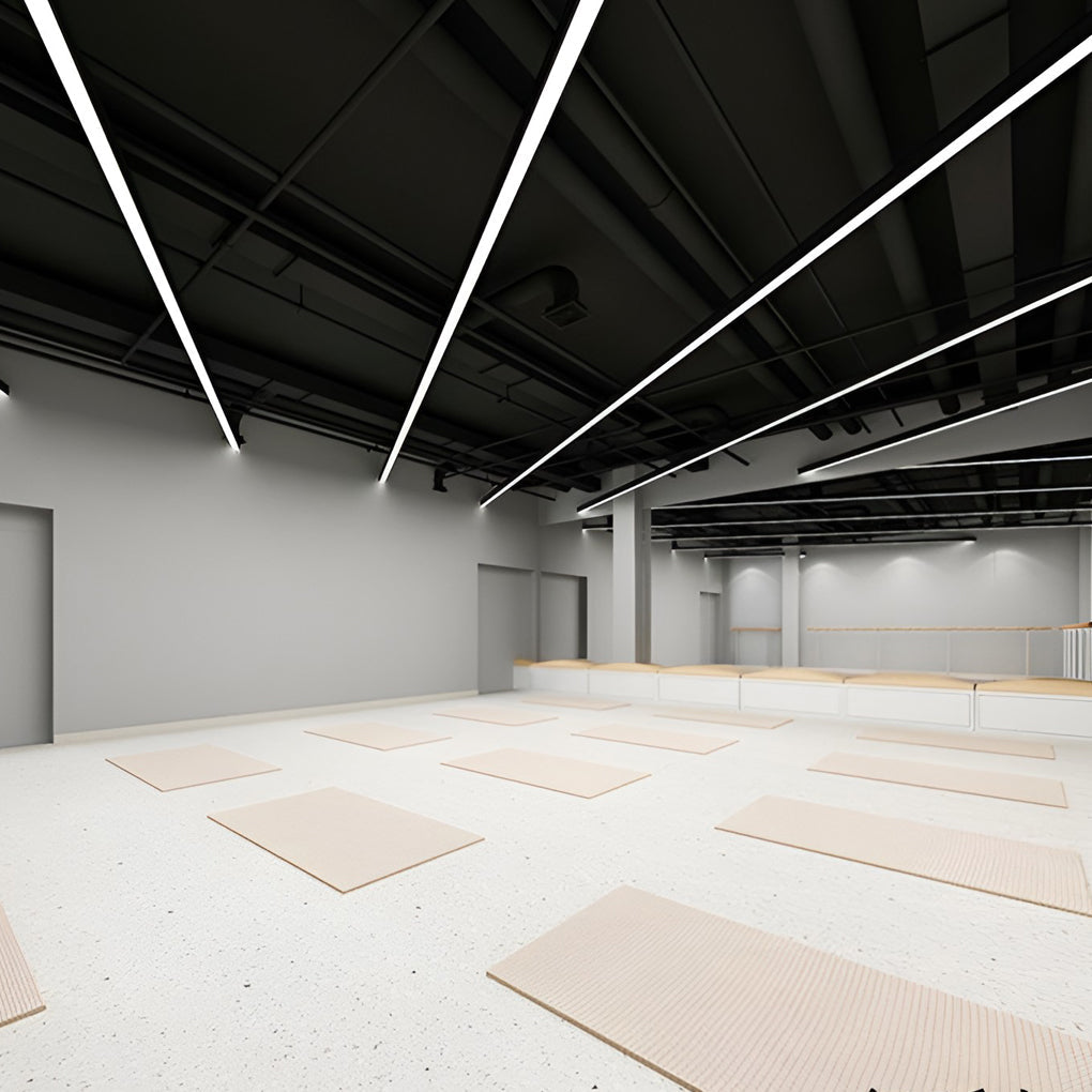 Modern LED Strip Light Set - 6-Piece 120 cm Aluminum Ceiling Lights with Versatile Installation 5