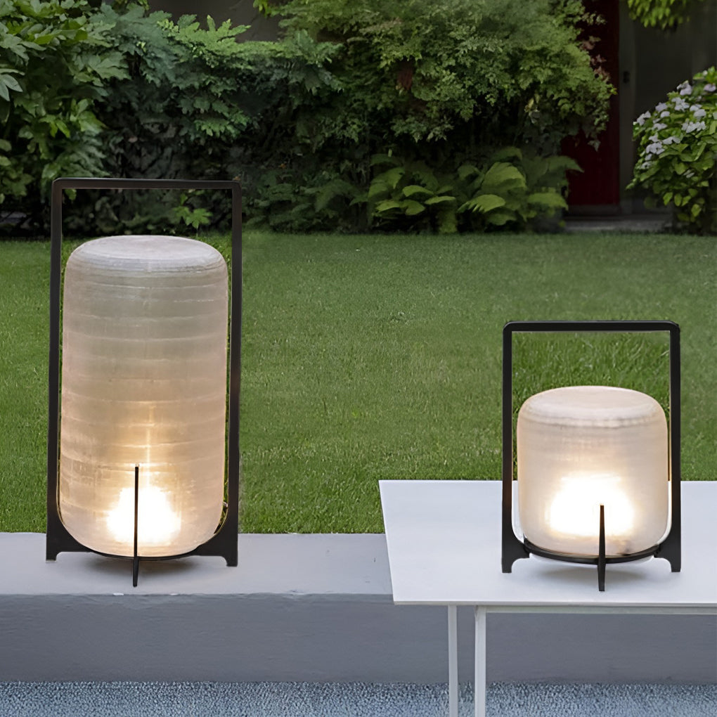 Lumos Waterproof LED Outdoor Lantern - Modern Solar Garden Light with High Light Transmittance 3