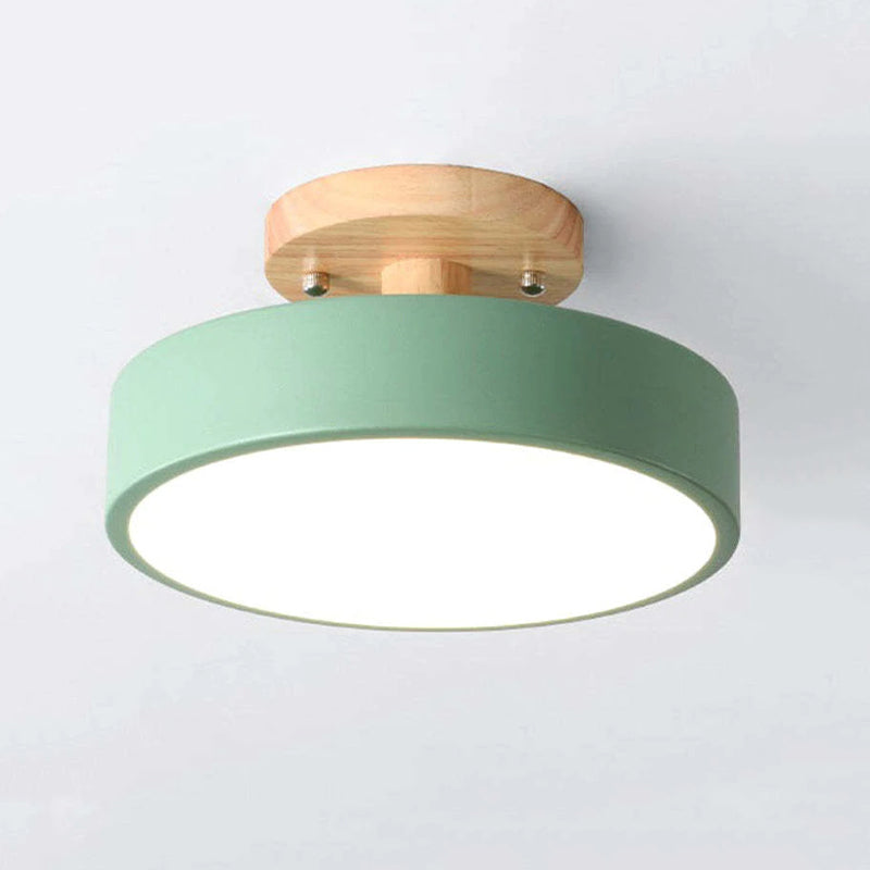 Alaric Modern LED Ceiling Lamp - Stylish Wood & Acrylic Design for Cozy Lighting 11