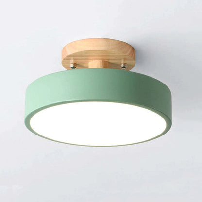 Alaric Modern LED Ceiling Lamp - Stylish Wood & Acrylic Design for Cozy Lighting 11