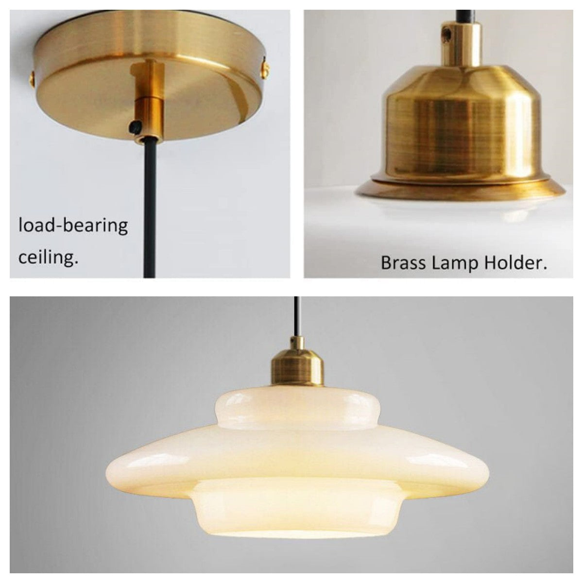 Opal White Glass Pendant Lighting - Adjustable Height for Elegant Kitchen Island Illumination 7