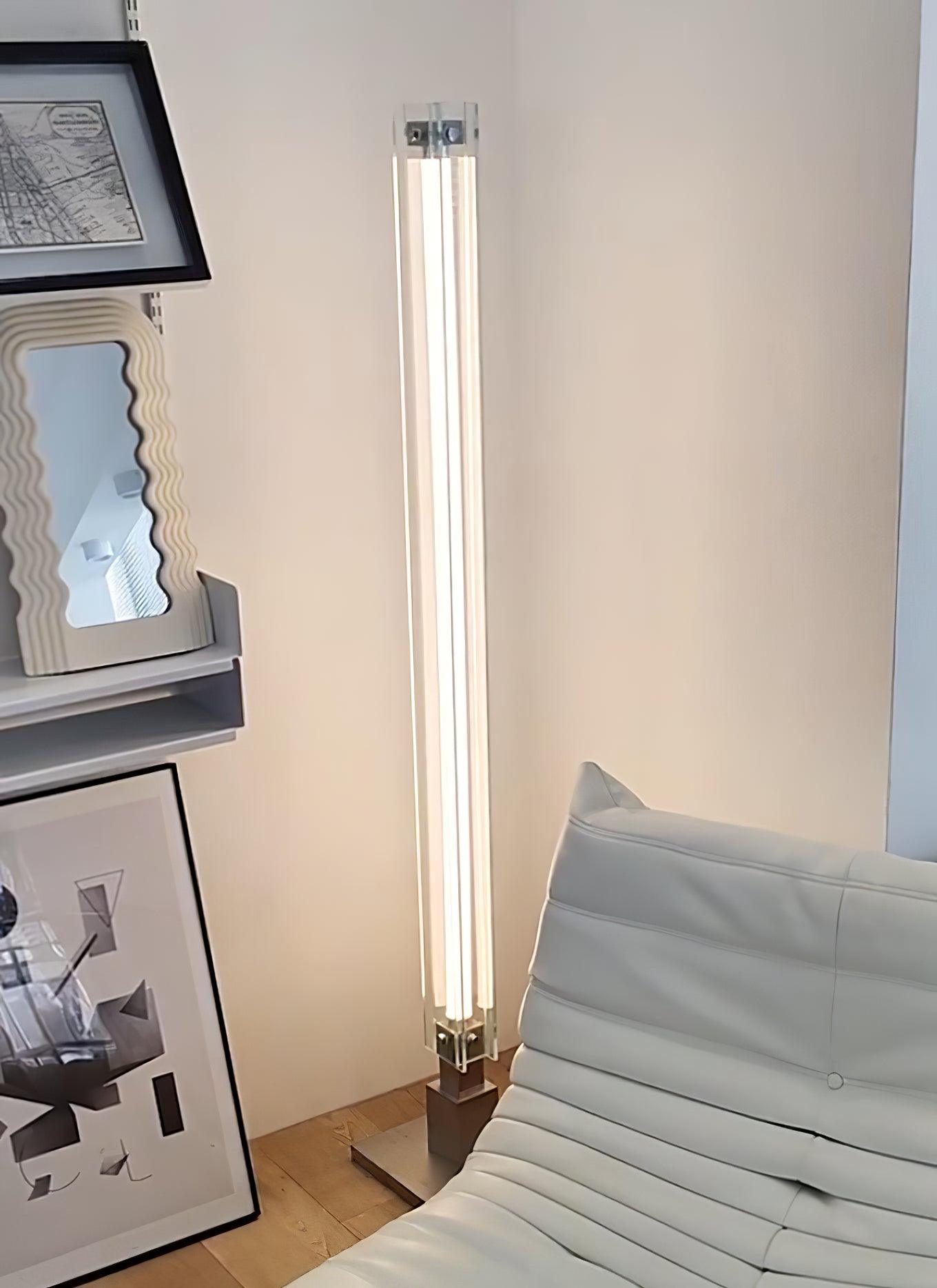 Modern Floor Lamp – Minimalist Glass Design with Integrated LED – Stylish Lighting for Living Room Spaces 18