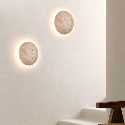Anais Spherical Wall Lamp - Modern Travertine Design with Soft Diffused Light for Elegant Interiors 3