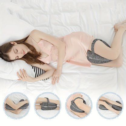 ComfortAlign Knee Pillow for Side Sleepers with Memory Foam – Adjustable Support for Pain Relief and Spinal Alignment 10