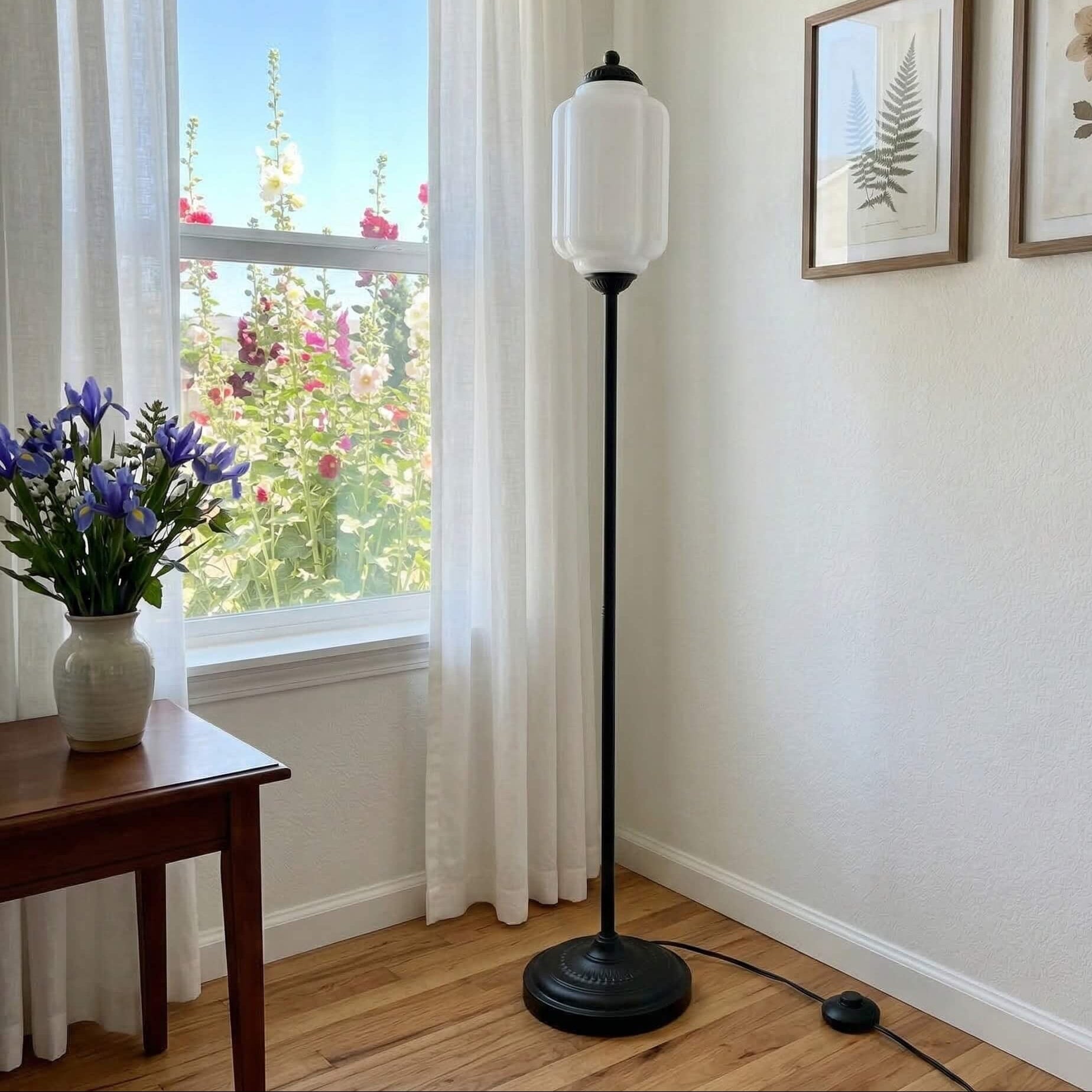 Eloise Collection | Floor Lamp with Unique Retro Glass Design - Stylish Lighting for Living Rooms 52