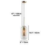 Adonia Glass Pendant Lamp - Retro Design with Honeycomb Brass Shade for Elegant Lighting 5