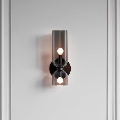 Elegance Double-Head Glass Wall Lamp - Modern LED Sconce for Cozy Lighting 2