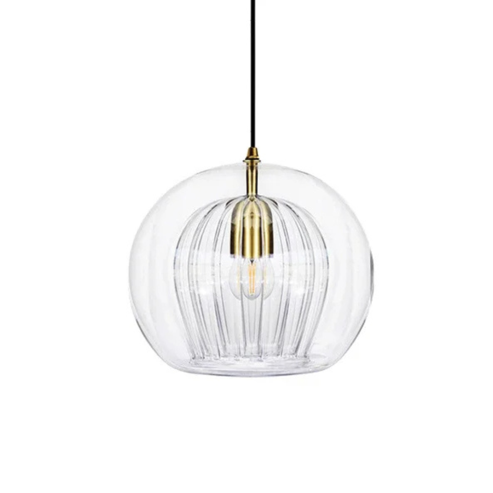 Zenelle Smoked Glass Light Pendant