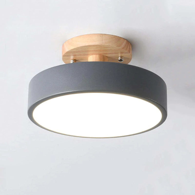 Alaric Modern LED Ceiling Lamp - Stylish Wood & Acrylic Design for Cozy Lighting 10