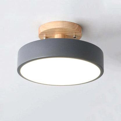 Alaric Modern LED Ceiling Lamp - Stylish Wood & Acrylic Design for Cozy Lighting 10