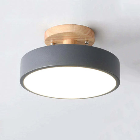 Alaric Modern LED Ceiling Lamp - Stylish Wood & Acrylic Design for Cozy Lighting 10
