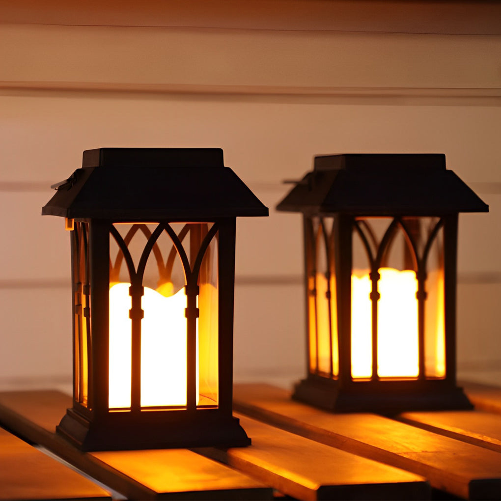 Lumos Solar Candlestick Lantern - Portable LED Light with Intelligent Sensor for Outdoor Ambiance 1