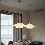 Opal White Glass Pendant Lighting - Adjustable Height for Elegant Kitchen Island Illumination 6