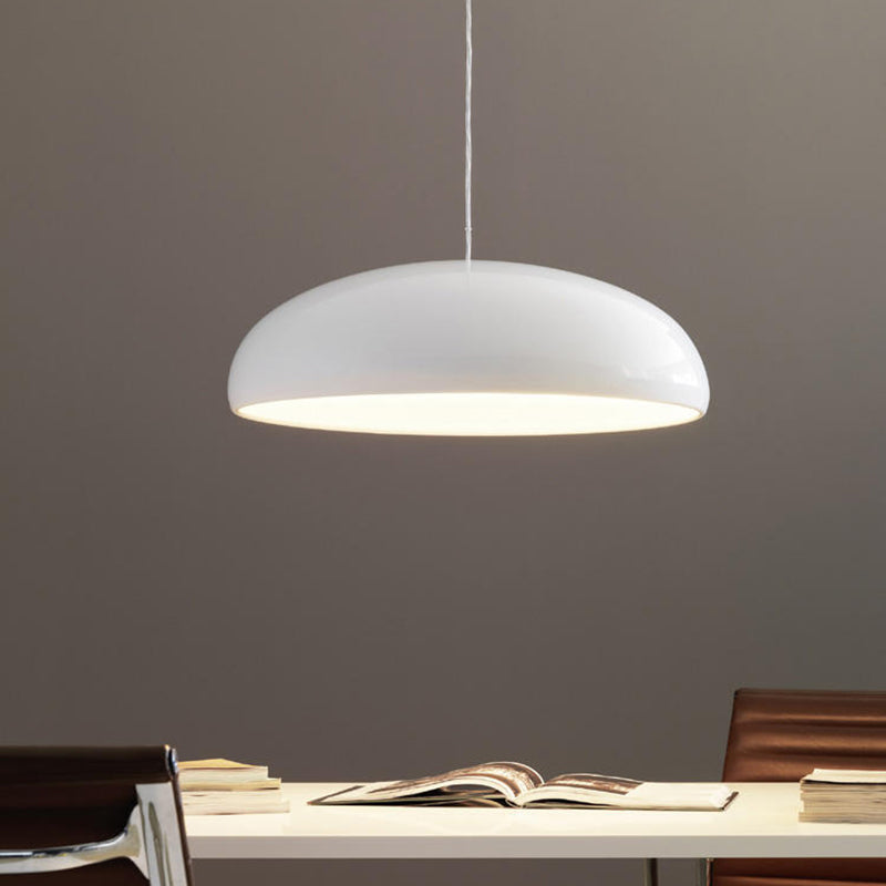 Celestia Round LED Pendant Lamps - Modern White Metal Lighting for Bedrooms & Living Rooms 5