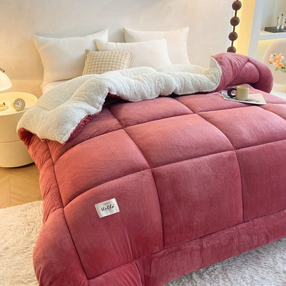 Cozy Lodge Sherpa Fleece Duvet - Double-Sided Warm Bedding for Ultimate Comfort 10