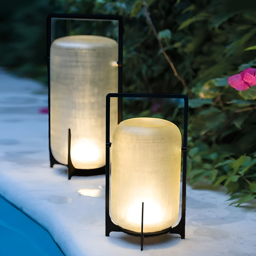 Lumos Waterproof LED Outdoor Lantern - Modern Solar Garden Light with High Light Transmittance 1