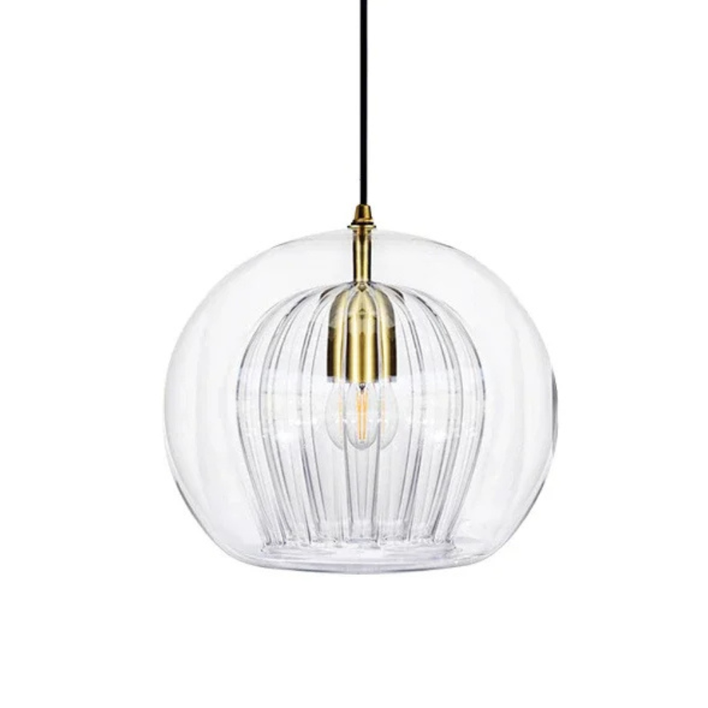 Zenelle Smoked Glass Light Pendant