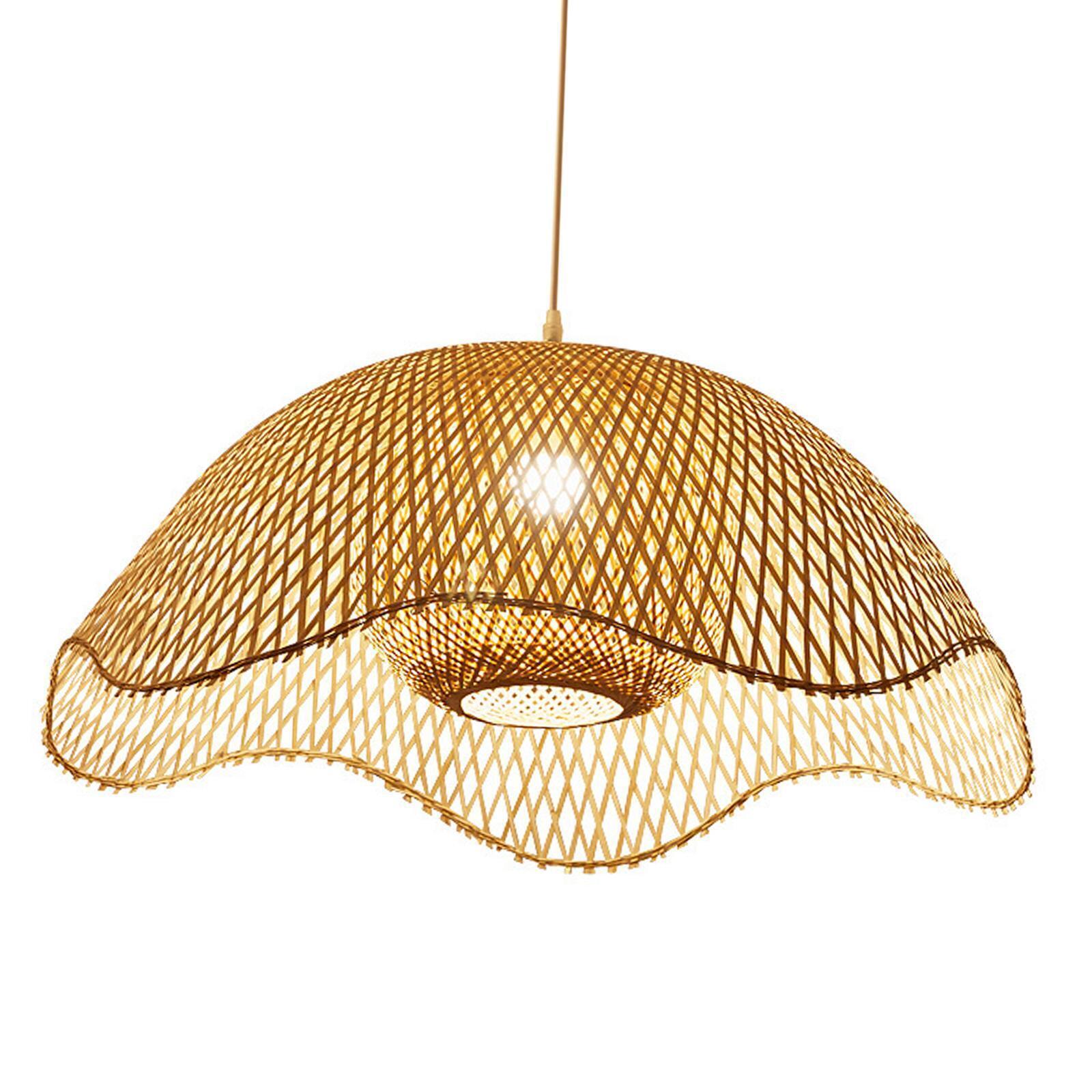 EcoChic Bamboo Pendant Lamp - Handcrafted Natural Lighting for Home Decor 10