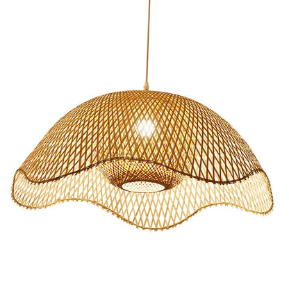 EcoChic Bamboo Pendant Lamp - Handcrafted Natural Lighting for Home Decor 10