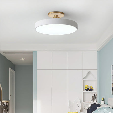 Orbis Flush Mount Ceiling Light - Adjustable LED Fixture with Minimalist Design for Soft Overhead Lighting 12