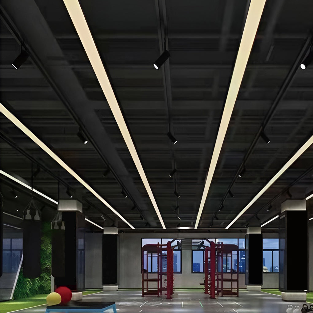 Modern LED Strip Light Set - 6-Piece 120 cm Aluminum Ceiling Lights with Versatile Installation 3