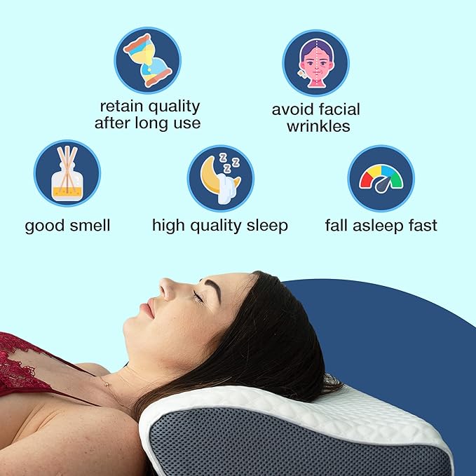 ComfortRest Anti-Snore Pillow - Ergonomic Design for Better Sleep Quality 4
