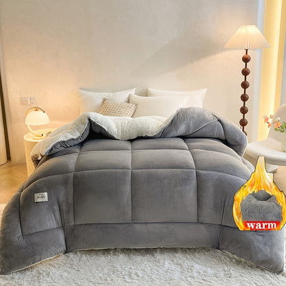 Cozy Lodge Sherpa Fleece Duvet - Double-Sided Warm Bedding for Ultimate Comfort 4