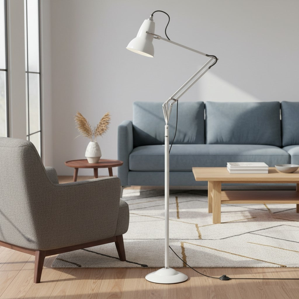 Industrial Adjustable Black Floor Lamp with Modern Design – Stylish Lighting Solution for Living Room 14
