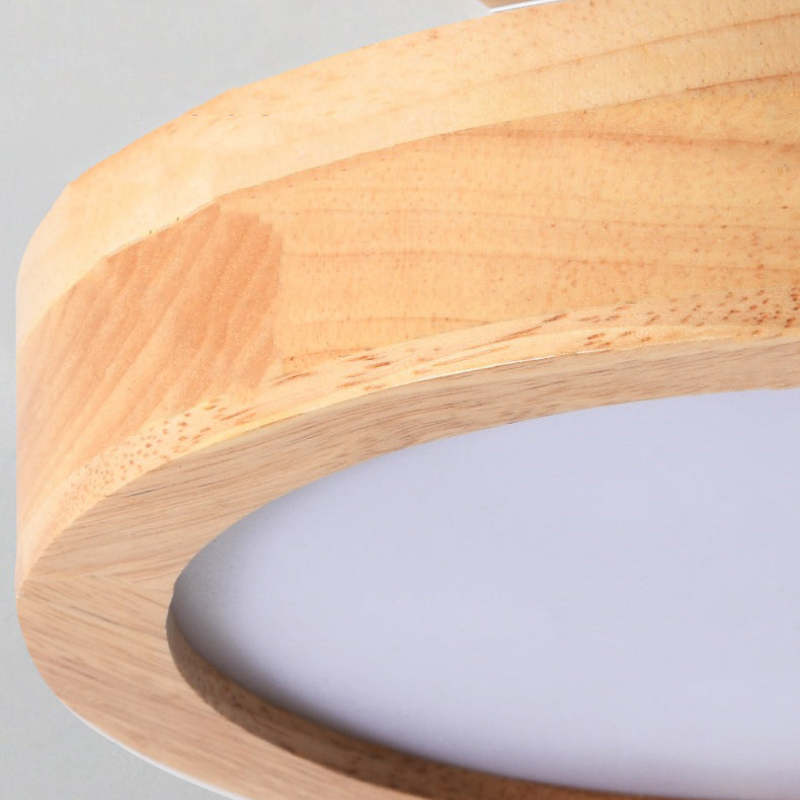 Alaric Modern LED Ceiling Lamp - Stylish Wood & Acrylic Design for Cozy Lighting 15