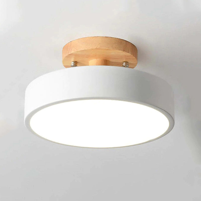 Alaric Modern LED Ceiling Lamp - Stylish Wood & Acrylic Design for Cozy Lighting 2
