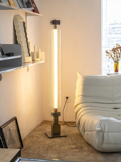 Modern Floor Lamp – Minimalist Glass Design with Integrated LED – Stylish Lighting for Living Room Spaces 2