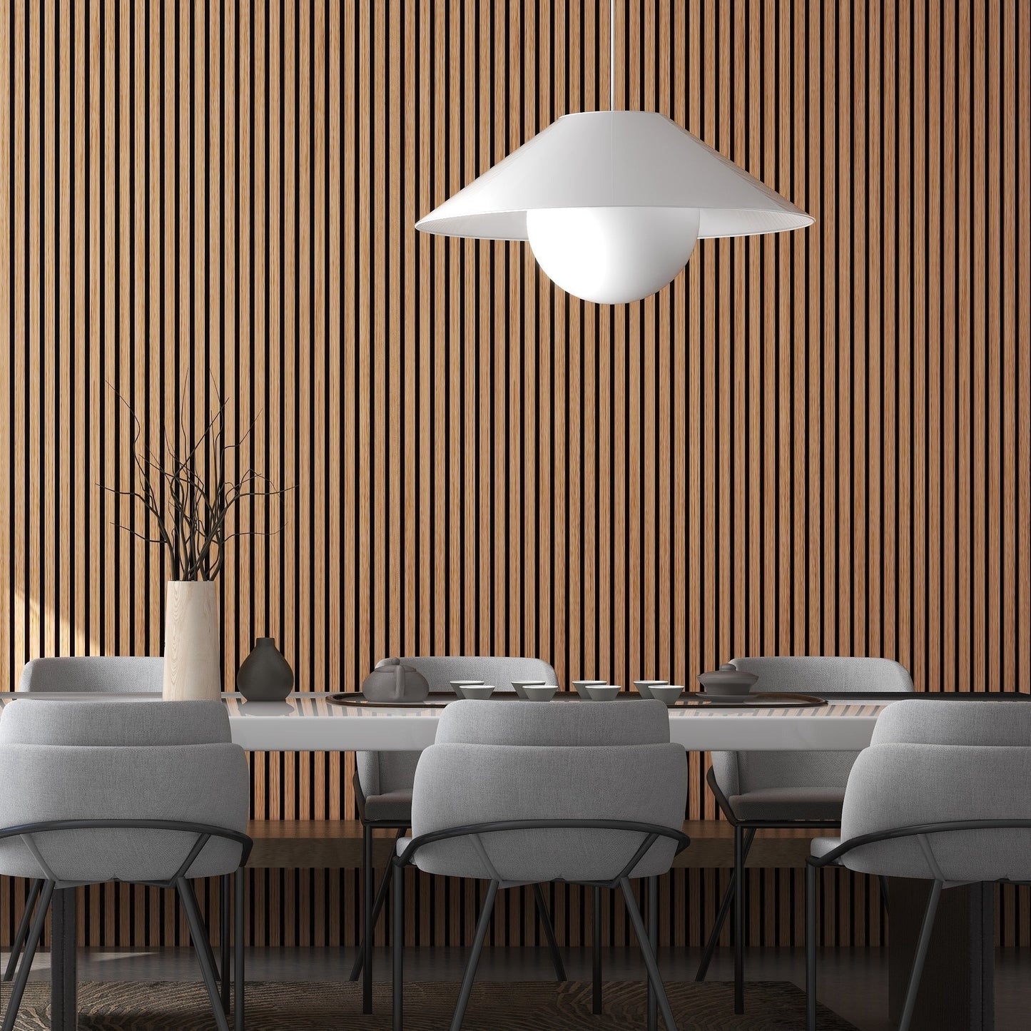 Acoustic Wood Slat Wall Panel - Premium Sound Absorption with Modern Design for Stylish Interiors 9