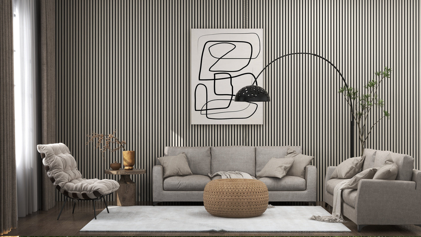 Acoustic Wood Slat Wall Panel - Premium Sound Absorption with Modern Design for Stylish Interiors 10