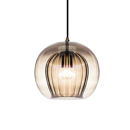 Zenelle Smoked Glass Light Pendant
