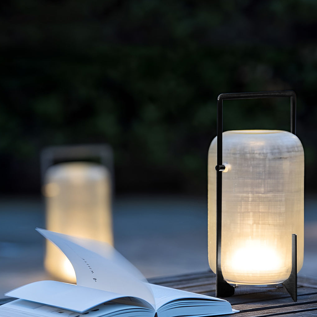 Lumos Waterproof LED Outdoor Lantern - Modern Solar Garden Light with High Light Transmittance 5