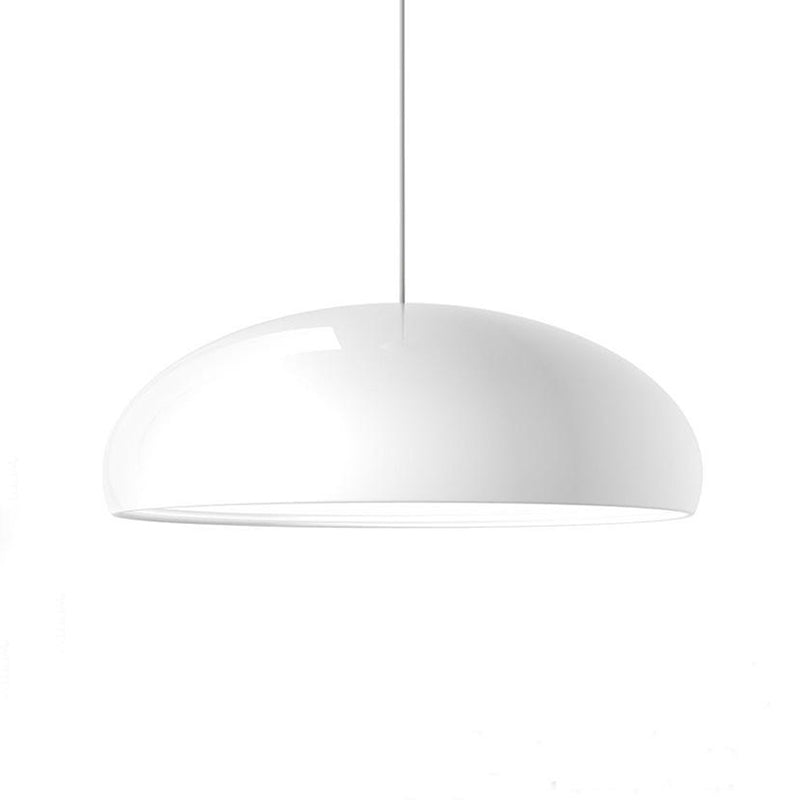 Celestia Round LED Pendant Lamps - Modern White Metal Lighting for Bedrooms & Living Rooms 12