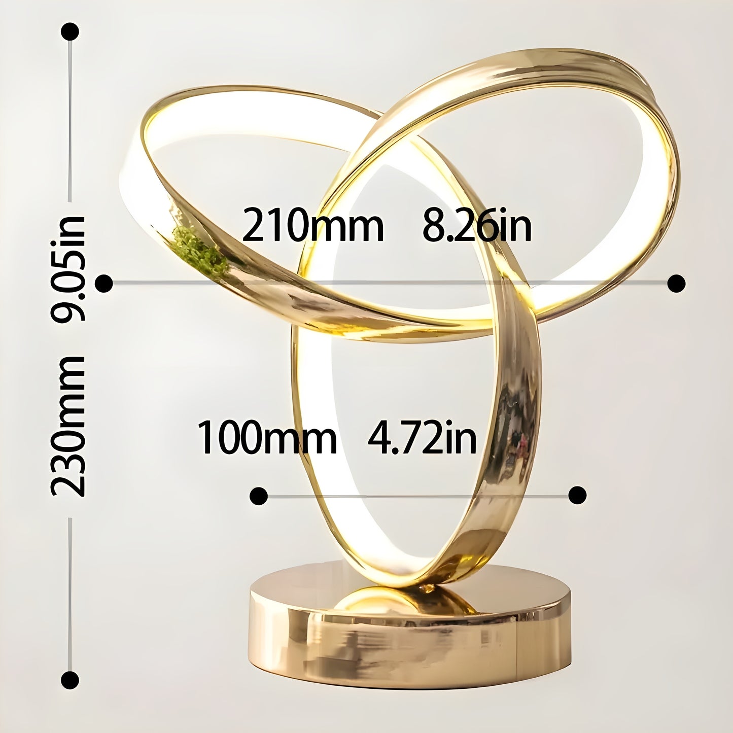 Ignis | Ring-Shaped Reading Lamp with Adjustable Warm Lighting – Stylish Design for Modern Spaces 6