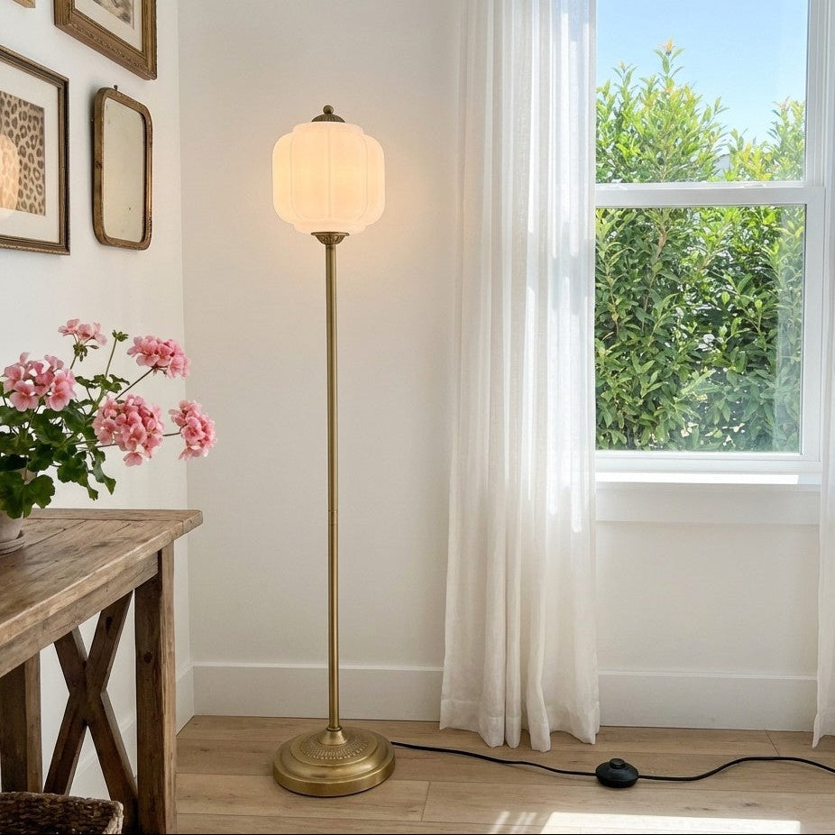 Eloise Collection | Floor Lamp with Unique Retro Glass Design - Stylish Lighting for Living Rooms 65