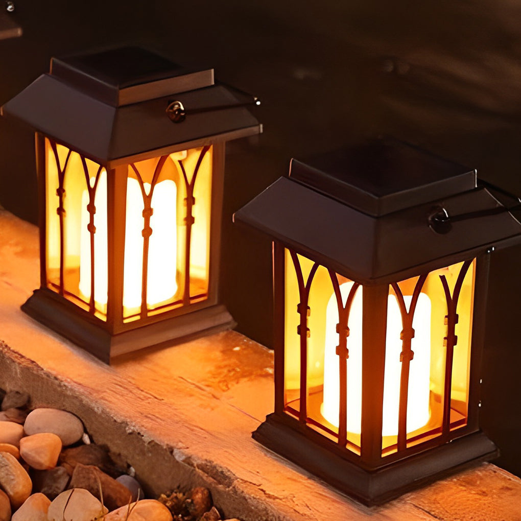 Lumos Solar Candlestick Lantern - Portable LED Light with Intelligent Sensor for Outdoor Ambiance 2