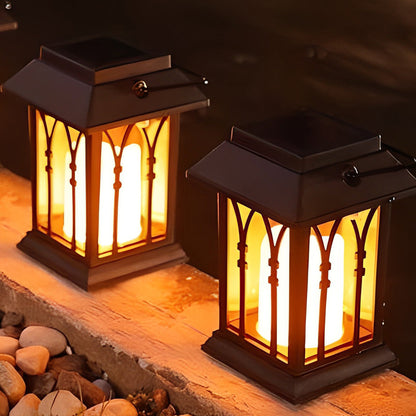 Lumos Solar Candlestick Lantern - Portable LED Light with Intelligent Sensor for Outdoor Ambiance 2