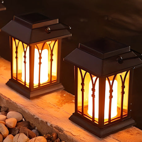 Lumos Solar Candlestick Lantern - Portable LED Light with Intelligent Sensor for Outdoor Ambiance 2