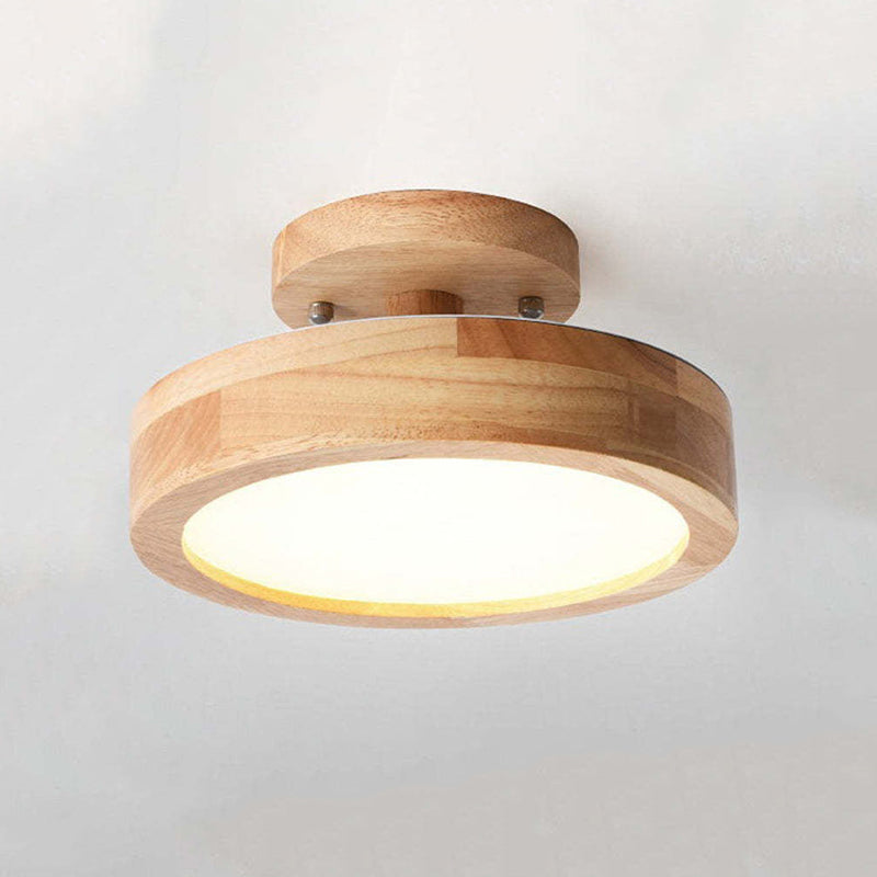 Alaric Modern LED Ceiling Lamp - Stylish Wood & Acrylic Design for Cozy Lighting 12